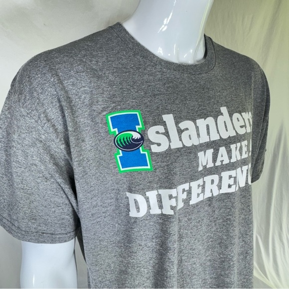 Gildan Unisex TAMCC Islanders Make a Difference Heather Gray Short Sleeve Tee - Picture 2 of 6